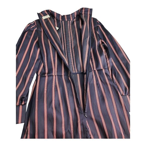 NWT Sandro Respect Striped Satin Mini Dress Women's Size 4 (Medium) Designer - Picture 11 of 13